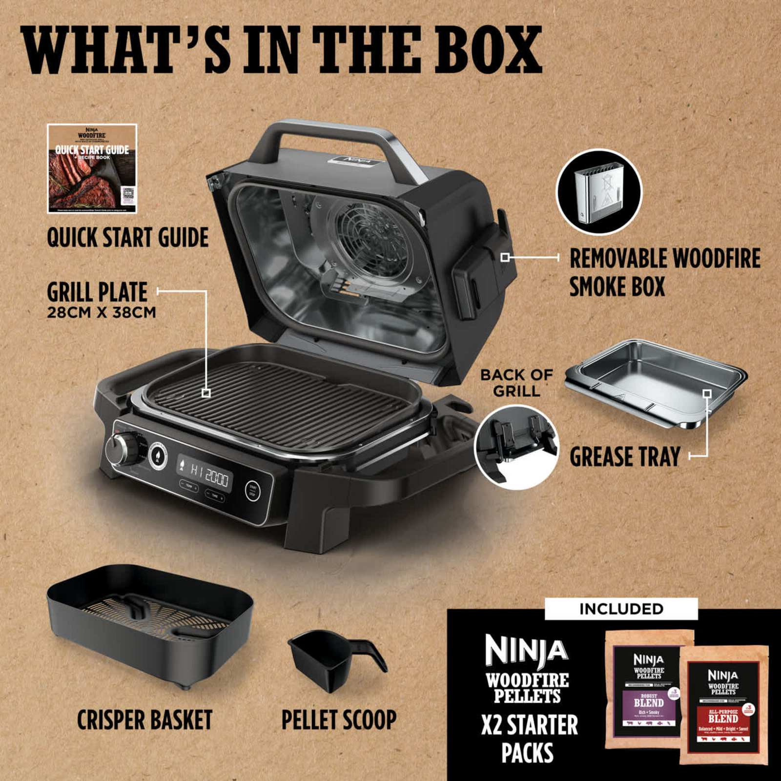 Ninja Woodfire Electric BBQ Grill & Smoker
