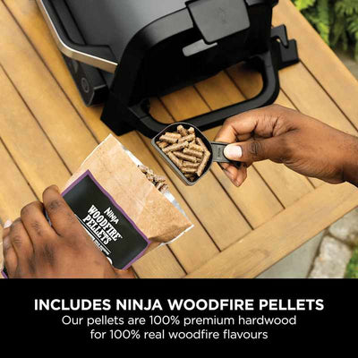 Ninja Woodfire Electric BBQ Grill & Smoker with Stand & Cover