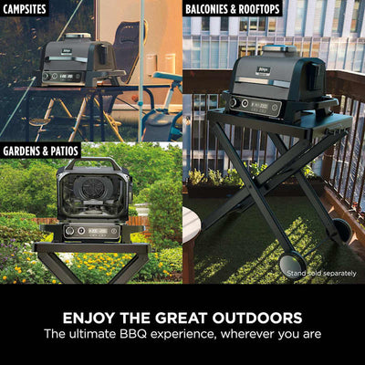 Ninja Woodfire Electric BBQ Grill & Smoker with Stand & Cover