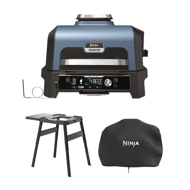 Ninja Woodfire Pro Connect XL Grill & Smoker with Stand & Cover