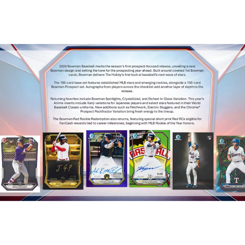 2026 Bowman Baseball Jumbo Box